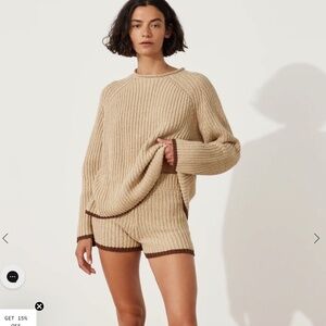 Zulu & Zephyr Tan Sweater Set